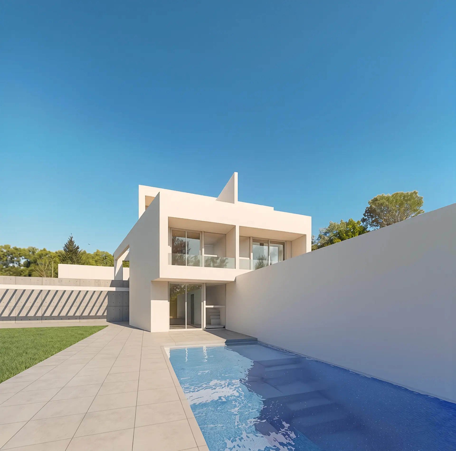 Vivienda contemporánea con piscina privada del proyecto La Delicia en Mutxamel